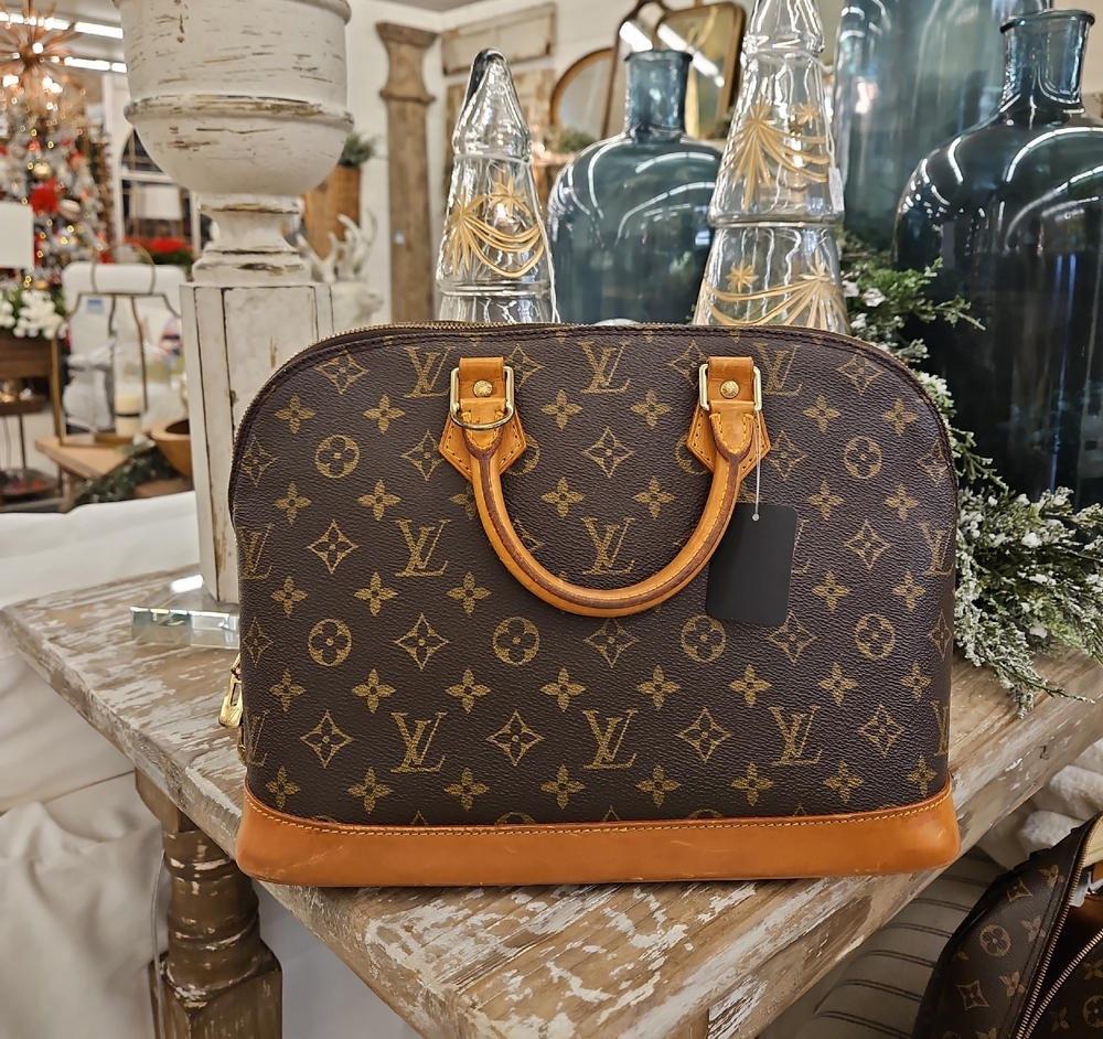 Louis Vuitton Brown and Tan Monogram Satchel